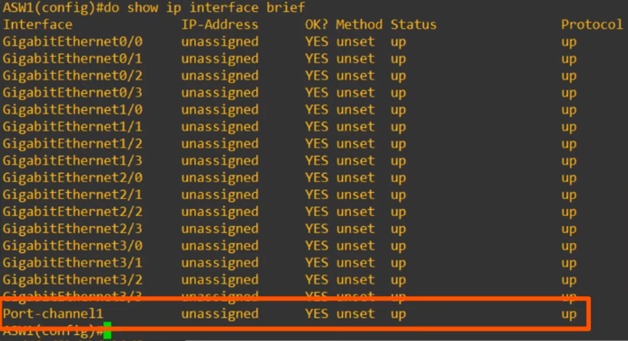 Port-channel1 Interface