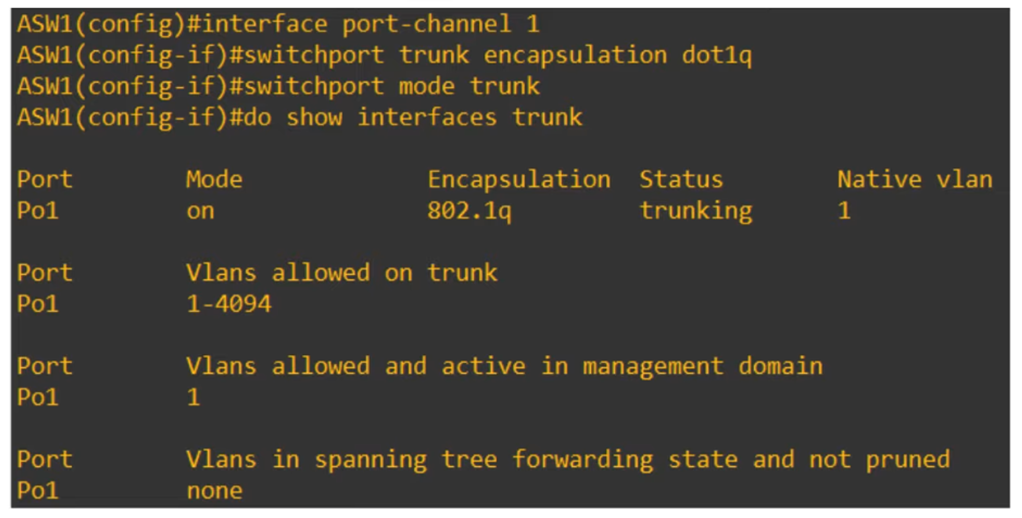 Port Interface Configuration