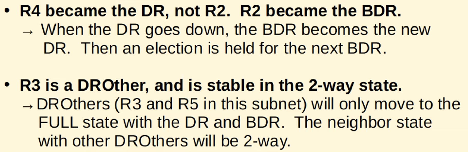 Full Adjacency with DR/BDR
