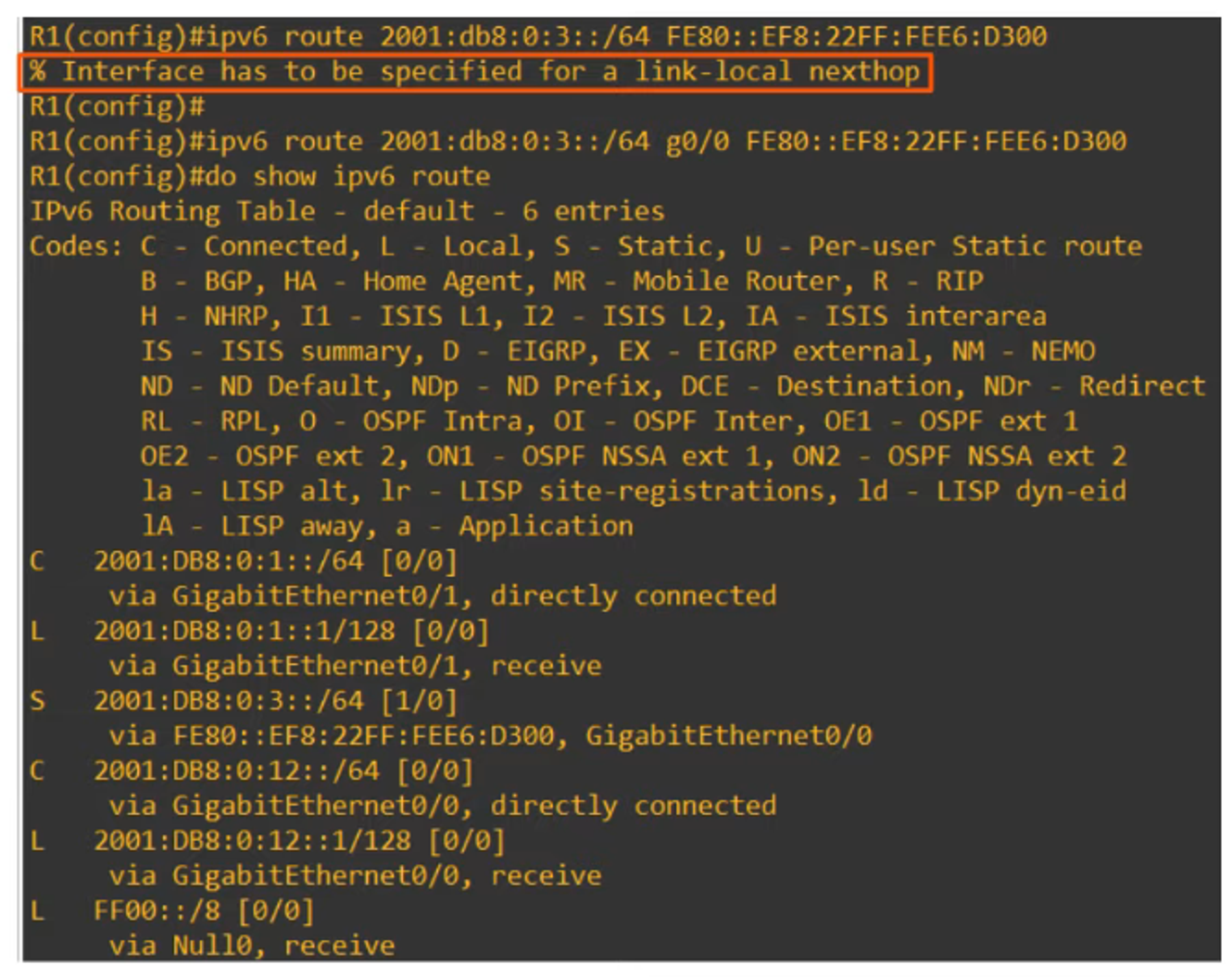 Link-Local Next Hops