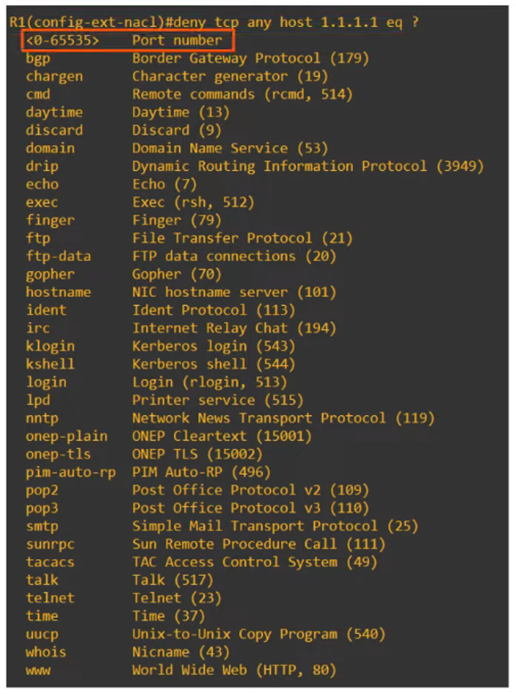 Example of Port Matching