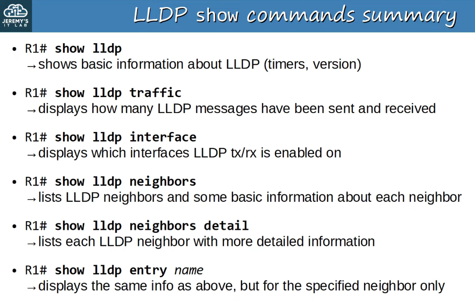 LLDP Device Entry